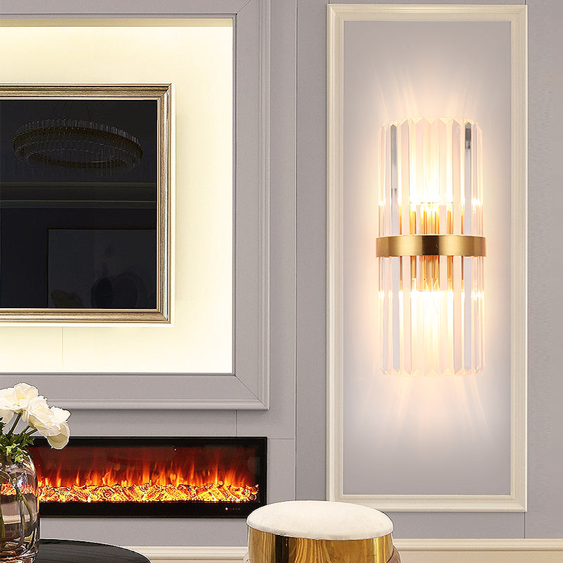 2 luci Montaggio a parete Light Aibture Postmodern Crystal Wall Sconce Light per interno