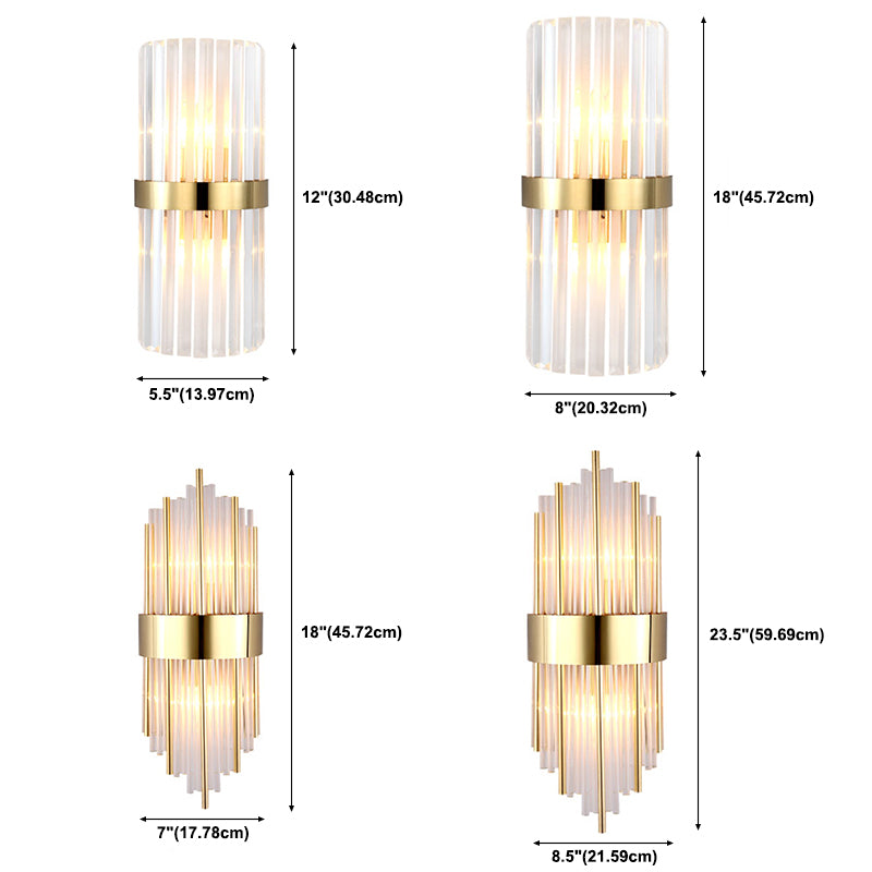 2 luci Montaggio a parete Light Aibture Postmodern Crystal Wall Sconce Light per interno