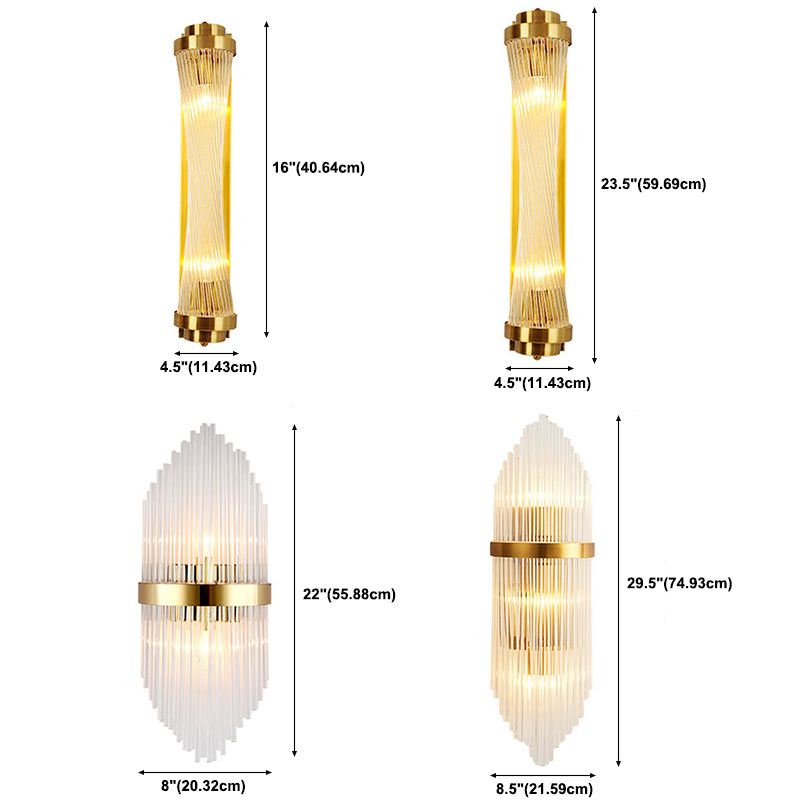 2 luci Montaggio a parete Light Aibture Postmodern Crystal Wall Sconce Light per interno