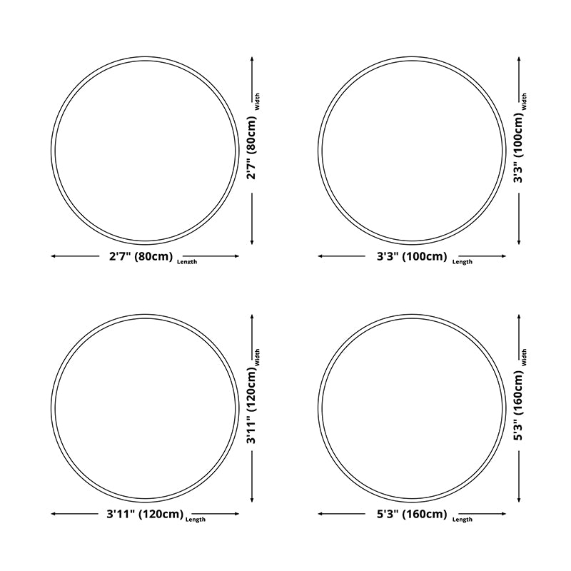 Minimalistischer runder Teppich für den Innenbereich, einfarbiger Teppich, schmutzabweisender Polyester-Teppich für das Wohnzimmer