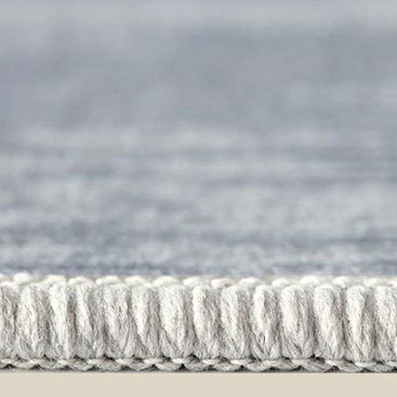 Grey Modern Carpet Polyester Graphic Carpet Stain Resistant Carpet for Living Room