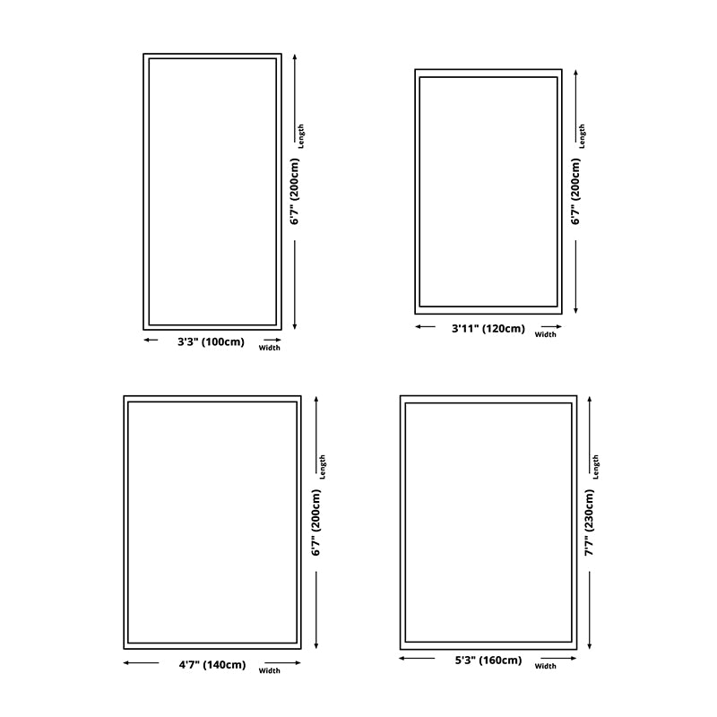 Stylish Modern Area Rug Blue Plant Pattern Area Carpet Polyester Non-Slip Rug for Bedroom