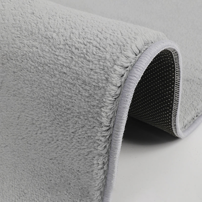 Fancy effen kleur tapijt wit polyester tapijt antislip rug voor woondecoratie