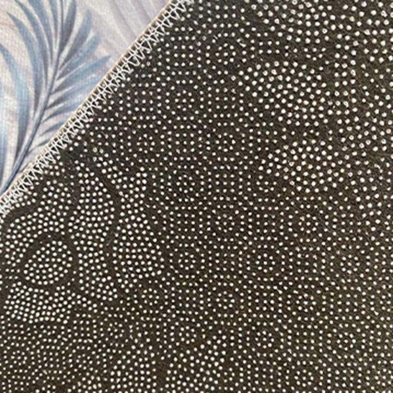 Blue Modern Carpet Polyester Graphic Carpet Non-Slip Backing Carpet for Living Room