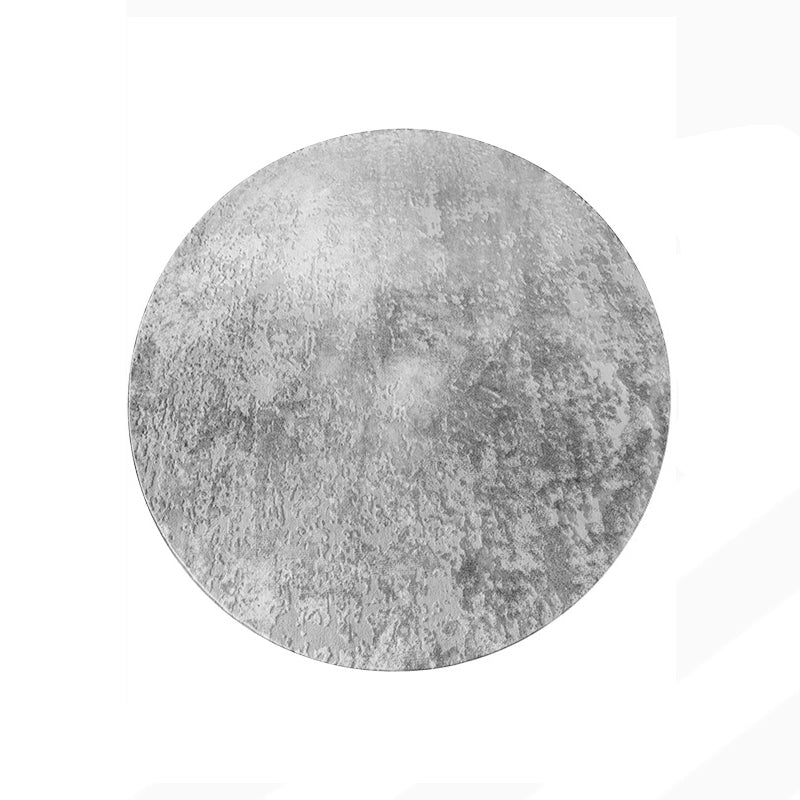 Stylish Grey Modern Area Rug Polyester Rug Easy Care Washable Carpet for Home Decor