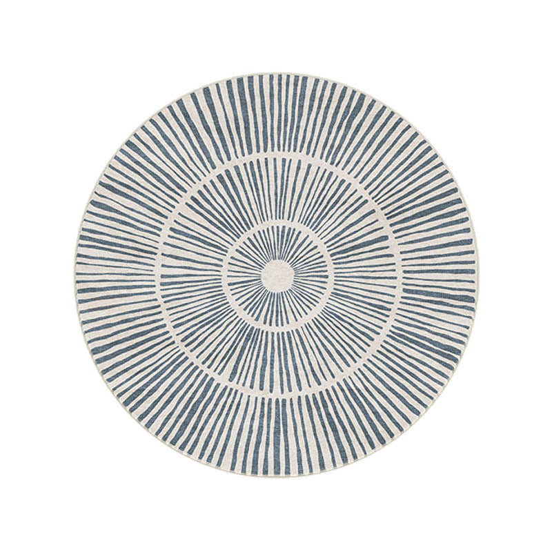 Chic Modern Area Carpet Stripe Pattern Polyester Area Rug Stain Resistant Rug for Home Decor