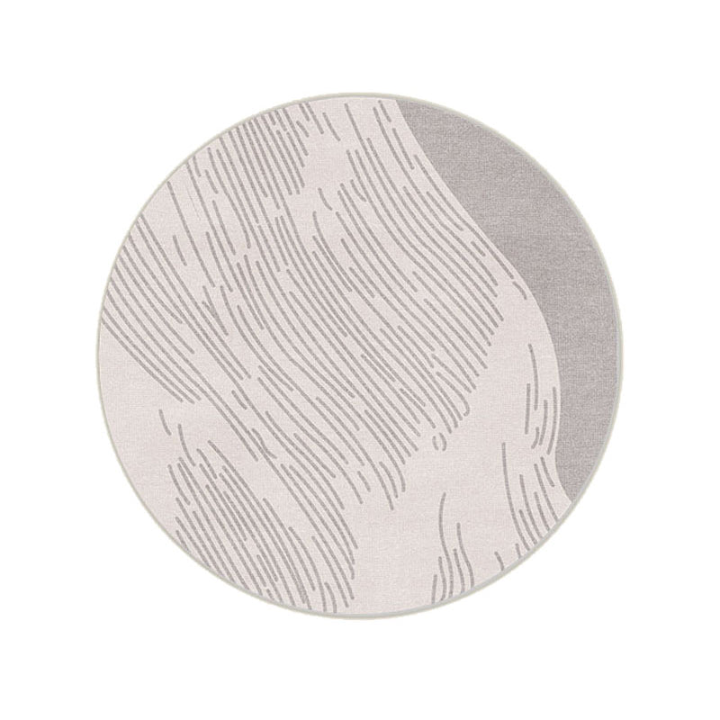 Chic Modern Area Carpet Stripe Pattern Polyester Area Rug Stain Resistant Rug for Home Decor