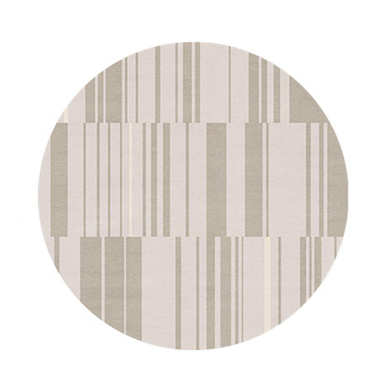 Chic Modern Area Carpet Stripe Pattern Polyester Area Rug Stain Resistant Rug for Home Decor