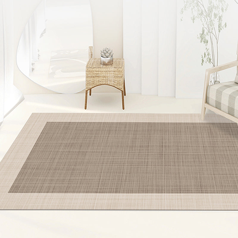 Modern Color Block Area Rug Green Polyester Area Carpet Non-Slip Backing Rug for Living Room