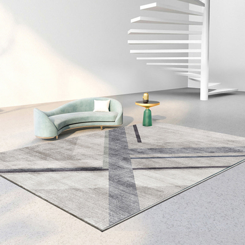 Tapis moderne à blocs de couleurs, en Polyester, résistant aux taches, pour l'intérieur, pour la décoration de la maison