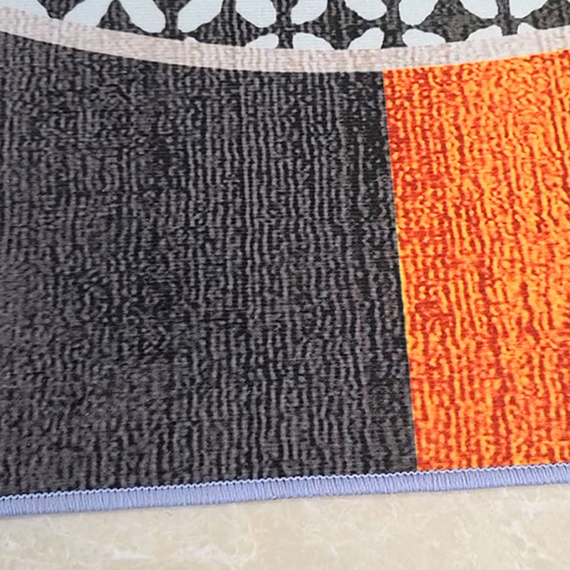 Modern Houndstooth Print Rug Polyester Area Carpet Stain Resistant Indoor Rug for Home Decoration