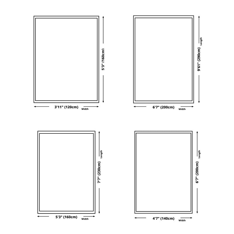 Modern Checkered Print Rug Polyester Area Carpet Stain Resistant Indoor Rug for Home Decoration