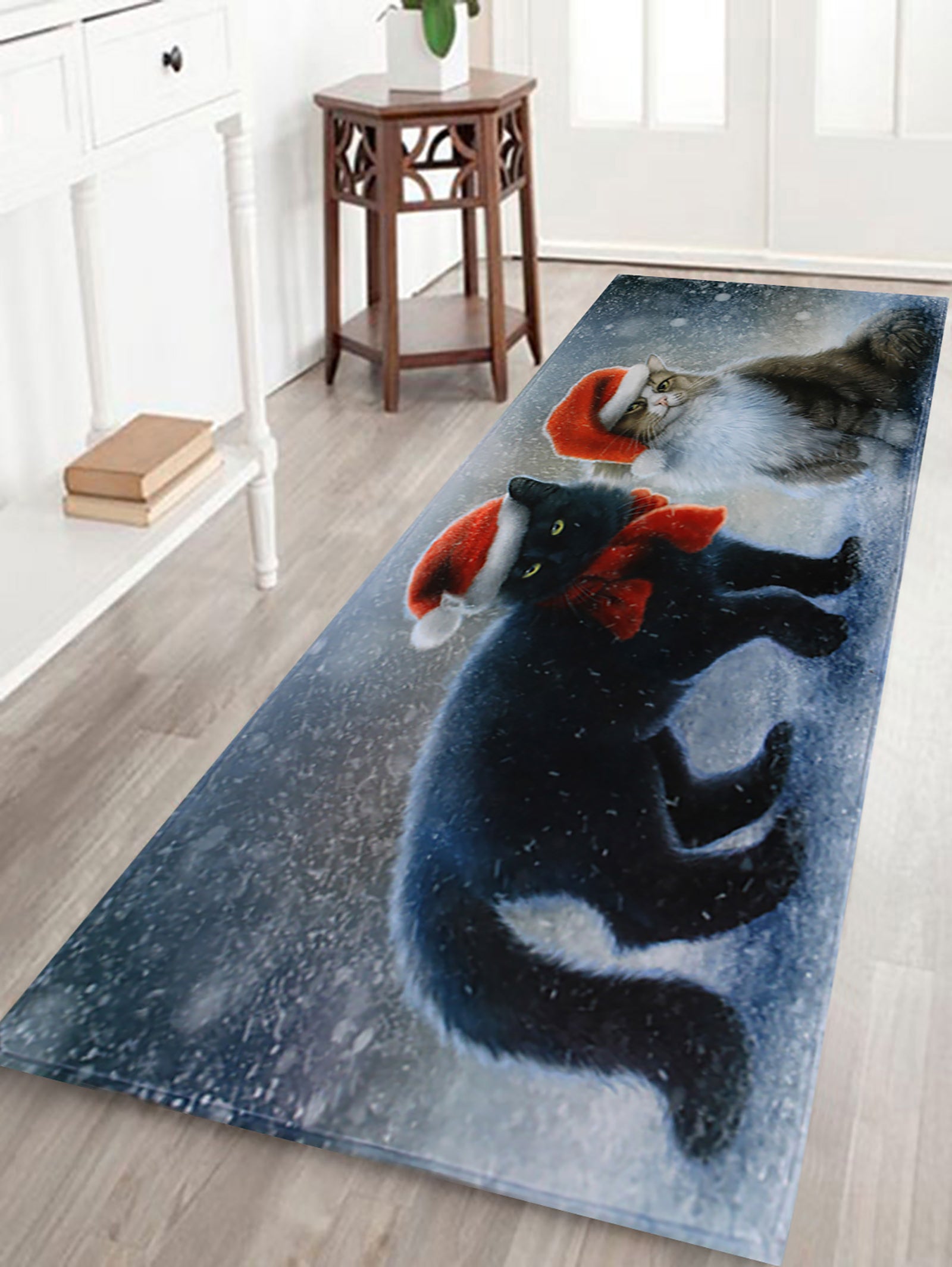 Red Simple Carpet Polyester Star Area Carpet Washable Carpet for Home Decor