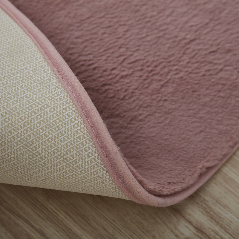 Tapis de loisirs de couleur de couleur solide du tapis de couleur unis en polyester avec support sans glissement