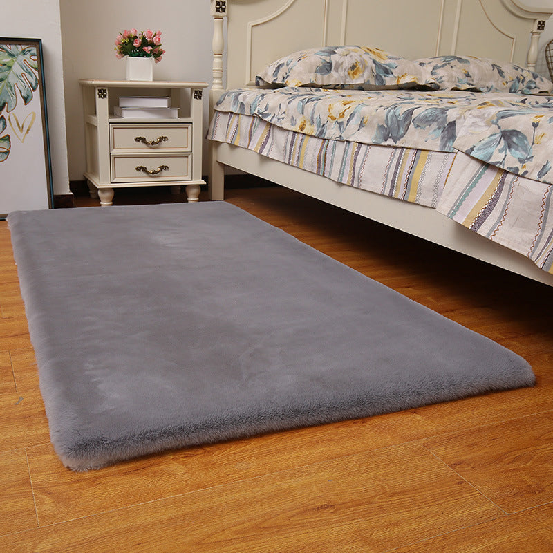 Simple Carpet Solid Color Polyster Contemporary Rug Washable Indoor Area Rug for Home Decor