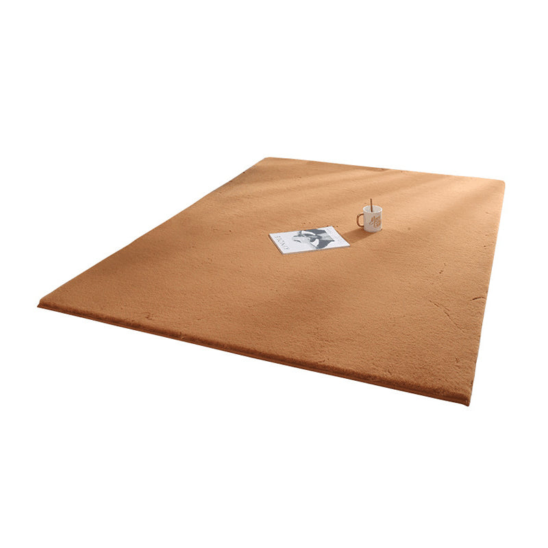 Tapis d'intérieur Simple en Polyester de couleur unie, résistant aux taches, pour la décoration de la maison