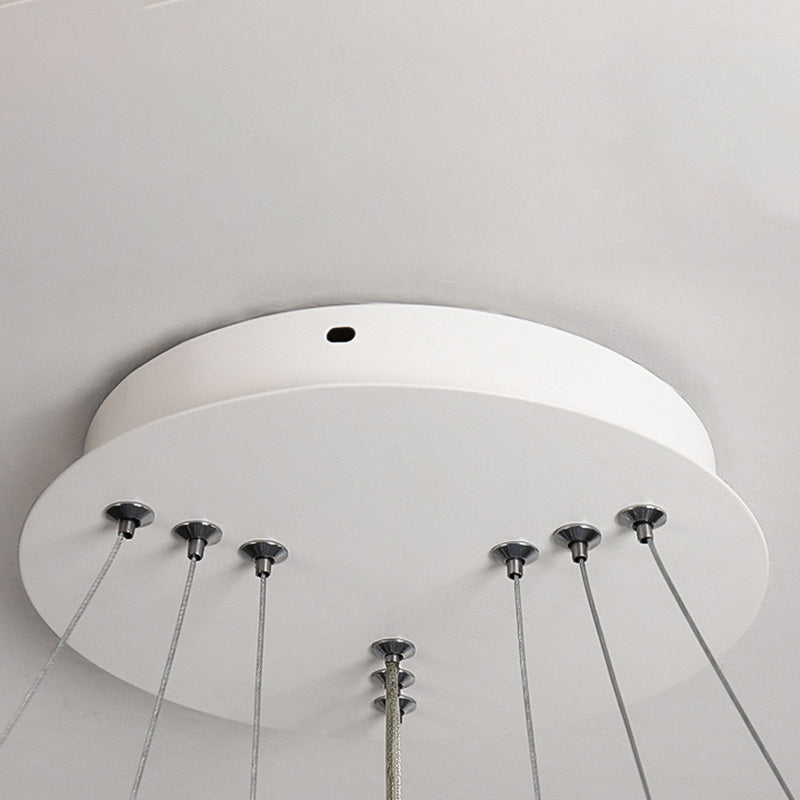 Multi-Tier Chandelier Light Fixtures Modern 3-Light Chandelier Pendant Lamp with Acrylic Shade