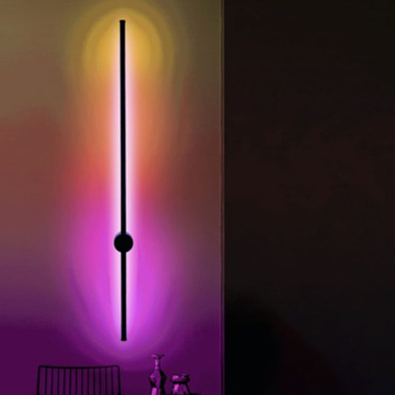 Stile moderno RGB Light Metallic Sconce Lighting Prontoni murali per la camera da letto per la camera da letto d'albergo