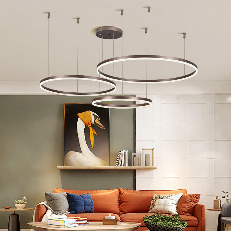 Metal Chandelier Lighting Fixture Modern Chandelier Pendant Light for Living Room