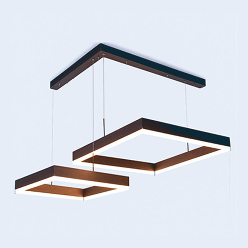 Funzione illuminazione del lampadario in metallo ciondolo per soggiorno moderno per soggiorno