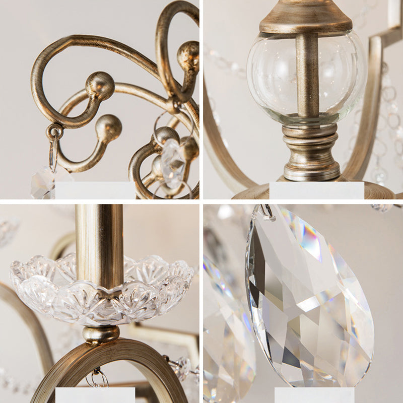 Kerze Kronleuchter Leuchte Traditionelle Kristallheizbeleuchtung für das Restaurant