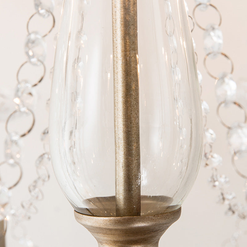 Kerze Kronleuchter Leuchte Traditionelle Kristallheizbeleuchtung für das Restaurant