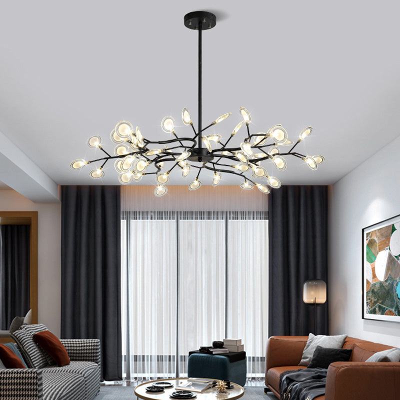 Multi-Light Firefly Decke Anhänger modernistischer Metallkronleuchter für Wohnzimmer