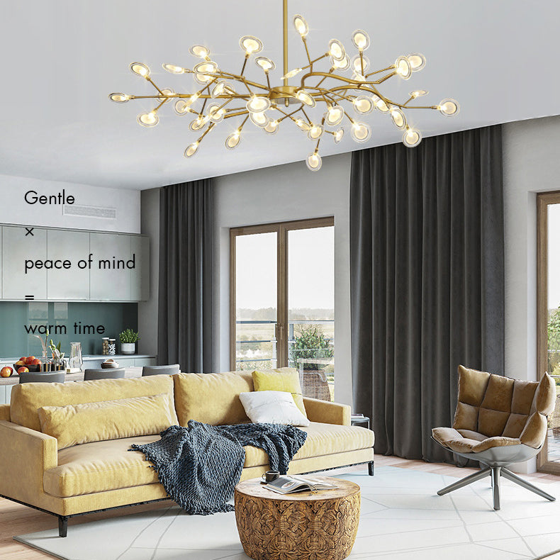 Multi-Light Firefly Decke Anhänger modernistischer Metallkronleuchter für Wohnzimmer