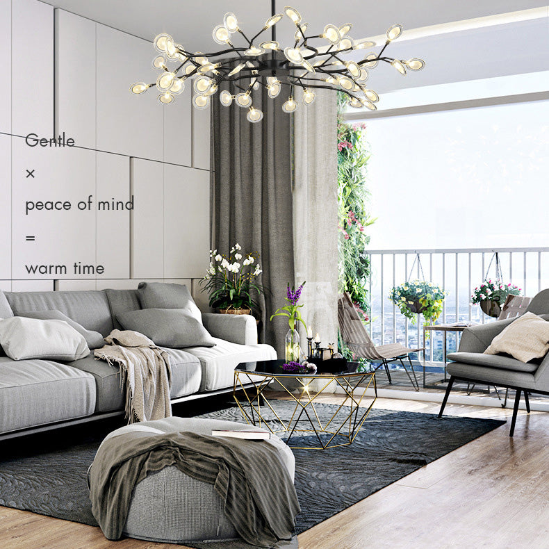 Multi-Light Firefly Decke Anhänger modernistischer Metallkronleuchter für Wohnzimmer