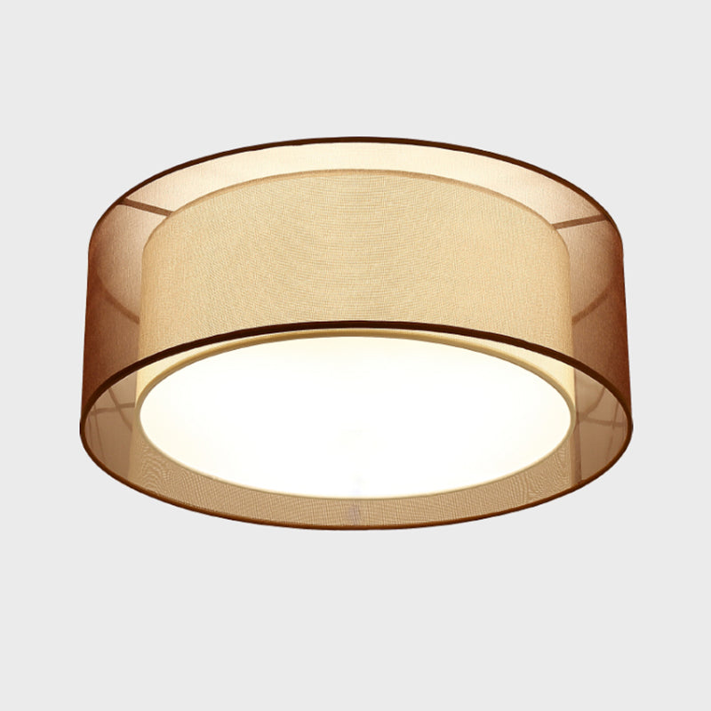 Plafonnier carré/rond en tissu de Style chinois, plafonnier pour salon