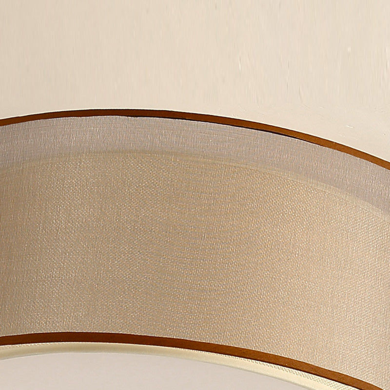 Plafonnier carré/rond en tissu de Style chinois, plafonnier pour salon