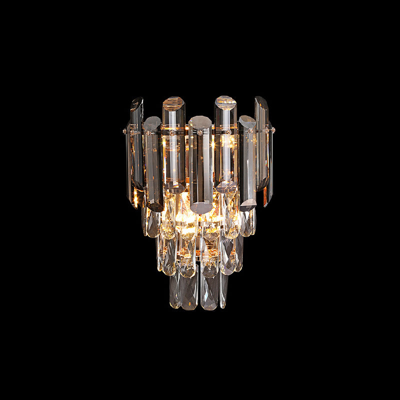 2 Lichter Wandmontage Leuchte postmoderne Stil Schmiedeeisen Wandleuchte für Wohnzimmer