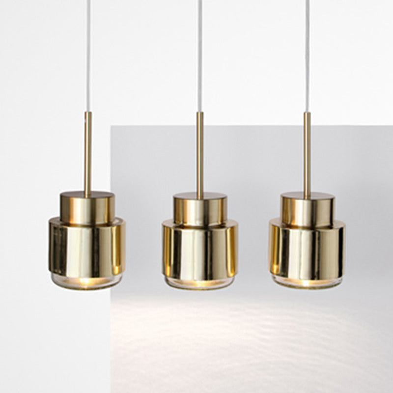 Iluminación colgante contemporánea creativa con sombra acrílica para cafetería cafetería