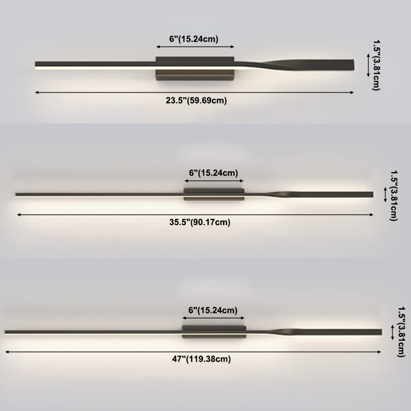 Bar geformte Flurwand Wandleuchte Acryl -Einfachheit LED -Wandbeleuchtung