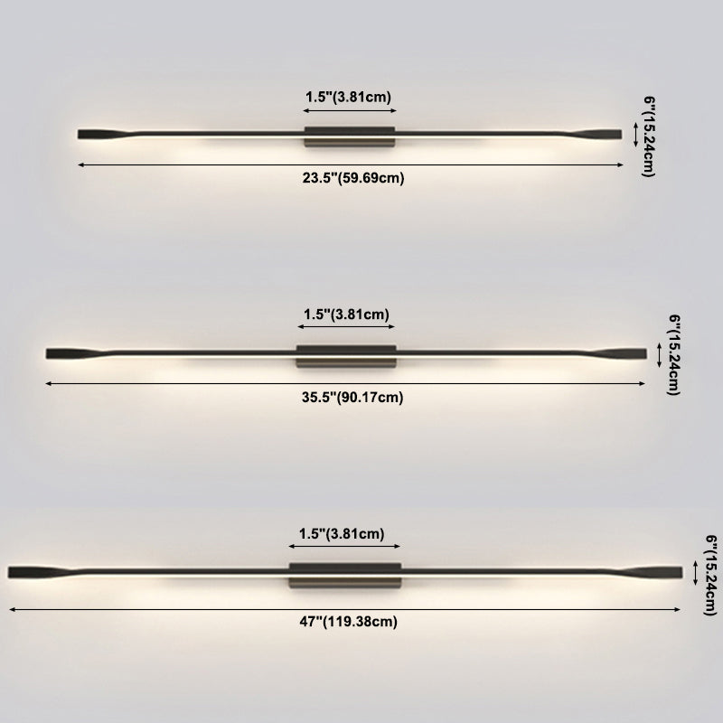 Bar geformte Flurwand Wandleuchte Acryl -Einfachheit LED -Wandbeleuchtung