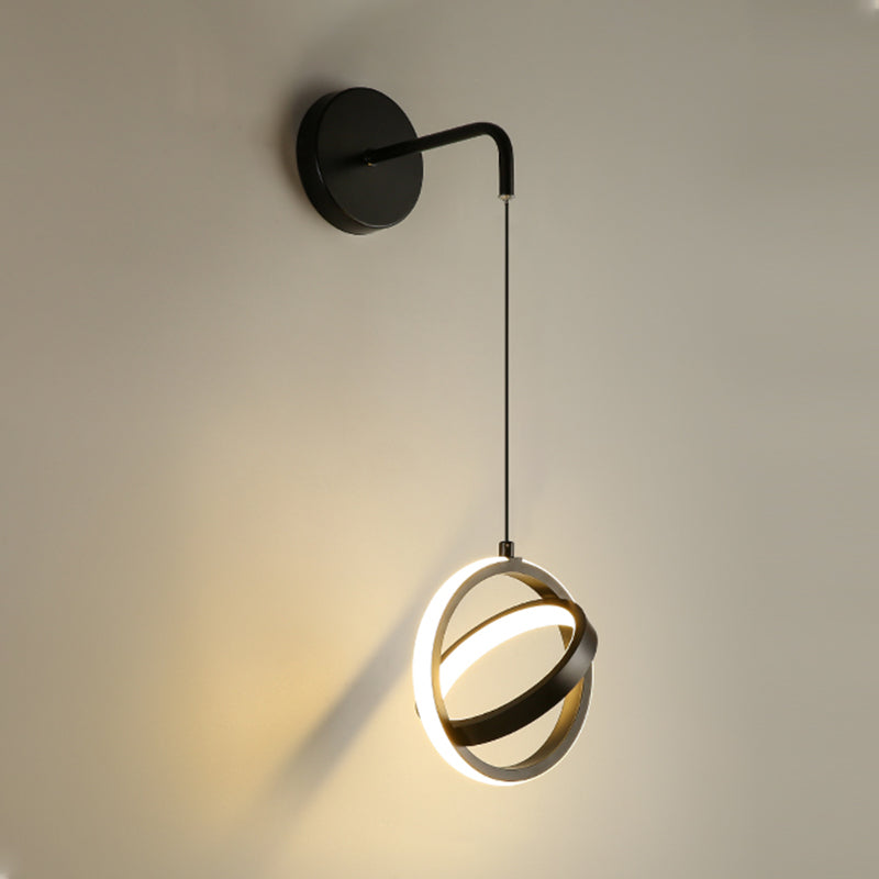 Circlings Luz montada en la pared Minimalista Metal Bundside Led Pared colgante Luz
