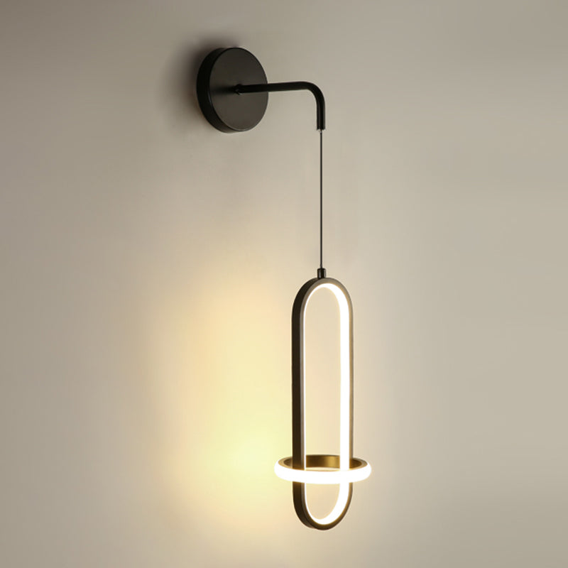 Circlings Luz montada en la pared Minimalista Metal Bundside Led Pared colgante Luz