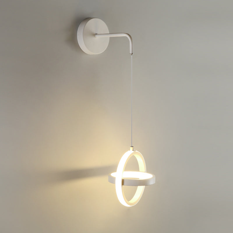 Circlings Luz montada en la pared Minimalista Metal Bundside Led Pared colgante Luz