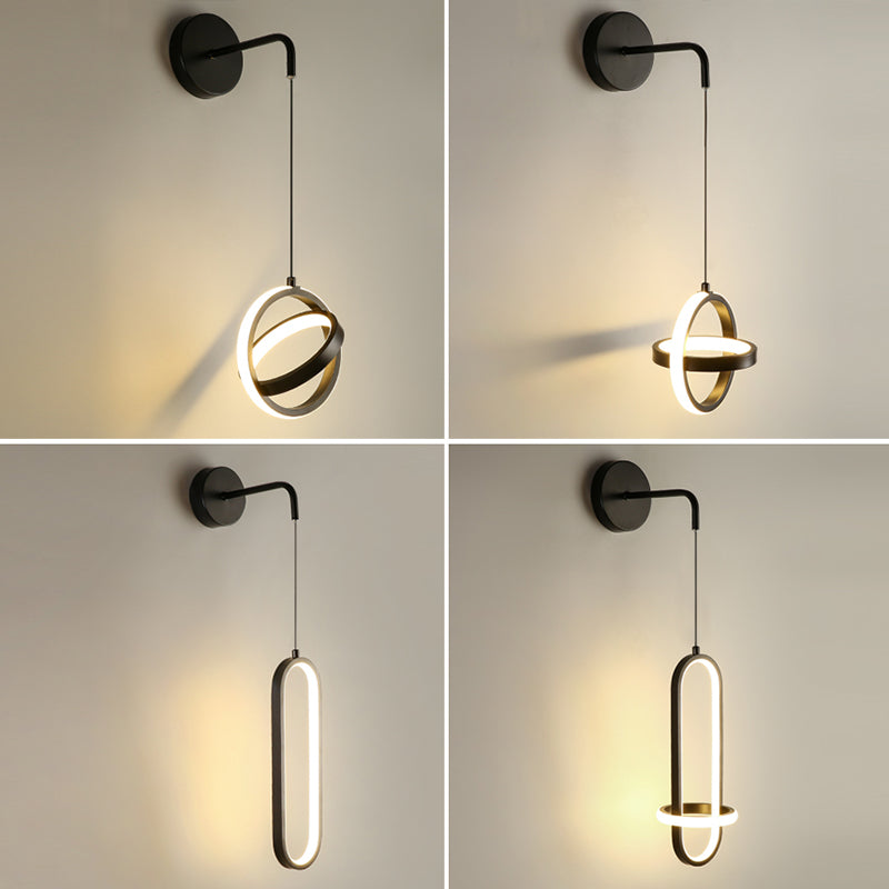 Circlings Luz montada en la pared Minimalista Metal Bundside Led Pared colgante Luz