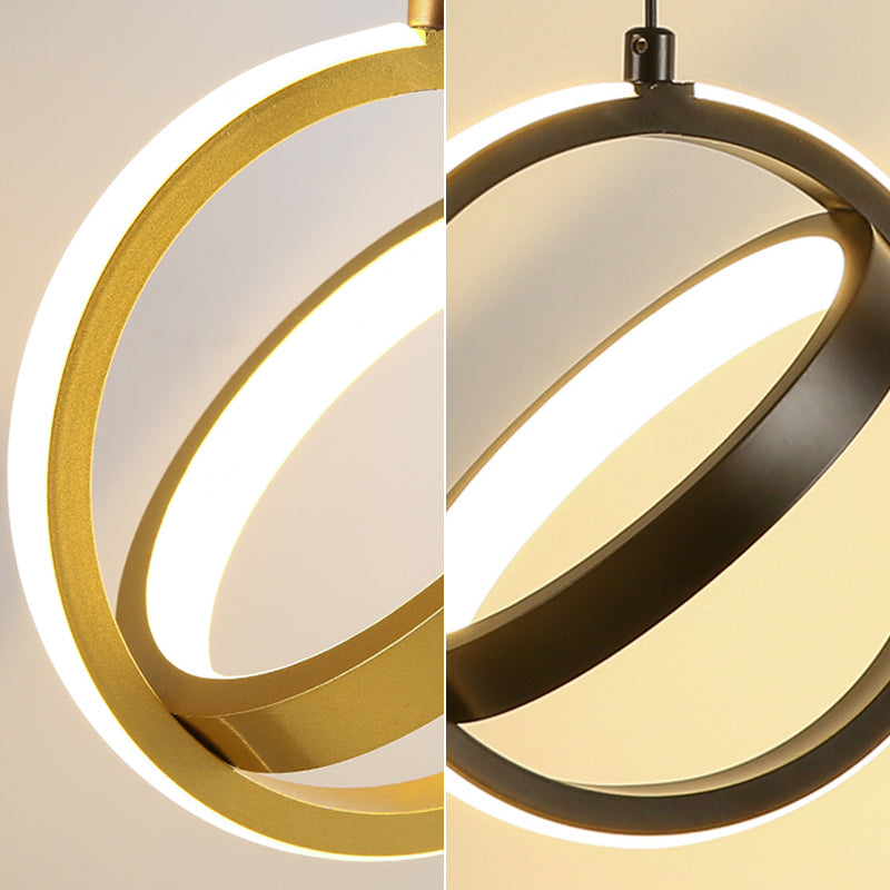 Circlings Luz montada en la pared Minimalista Metal Bundside Led Pared colgante Luz