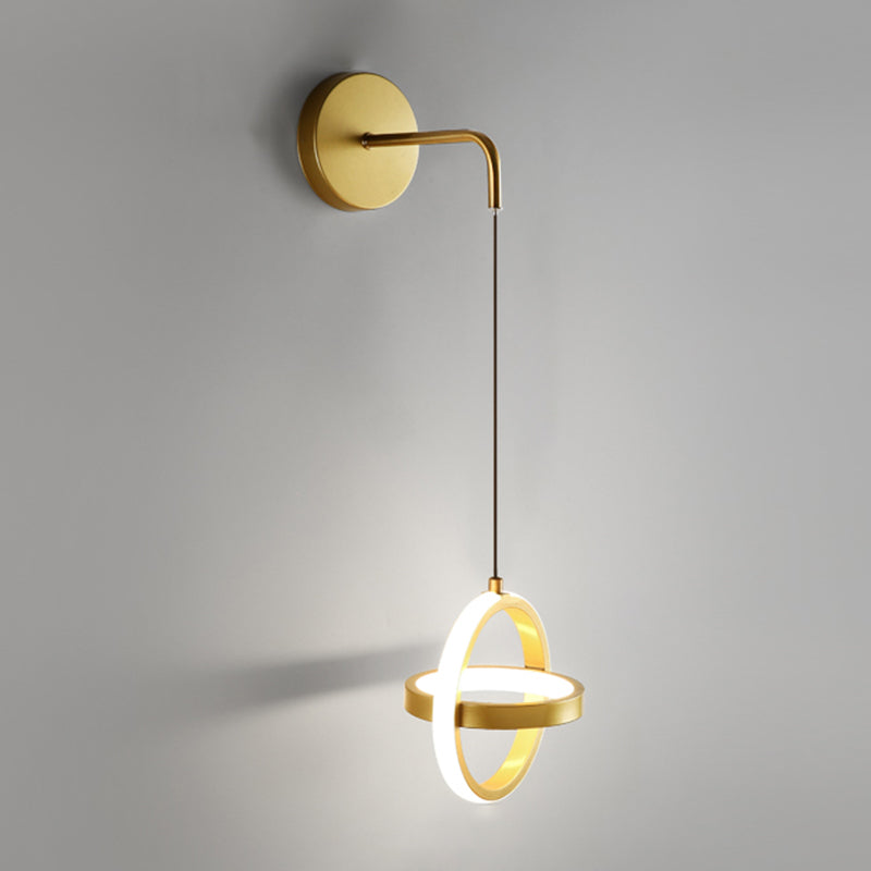 Circlings Luz montada en la pared Minimalista Metal Bundside Led Pared colgante Luz
