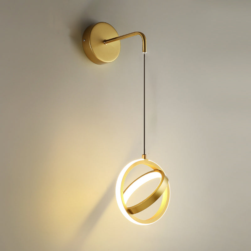 Circlings Luz montada en la pared Minimalista Metal Bundside Led Pared colgante Luz