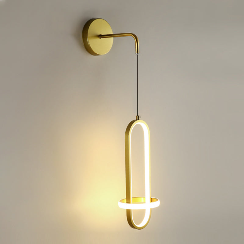 Circlings Luz montada en la pared Minimalista Metal Bundside Led Pared colgante Luz