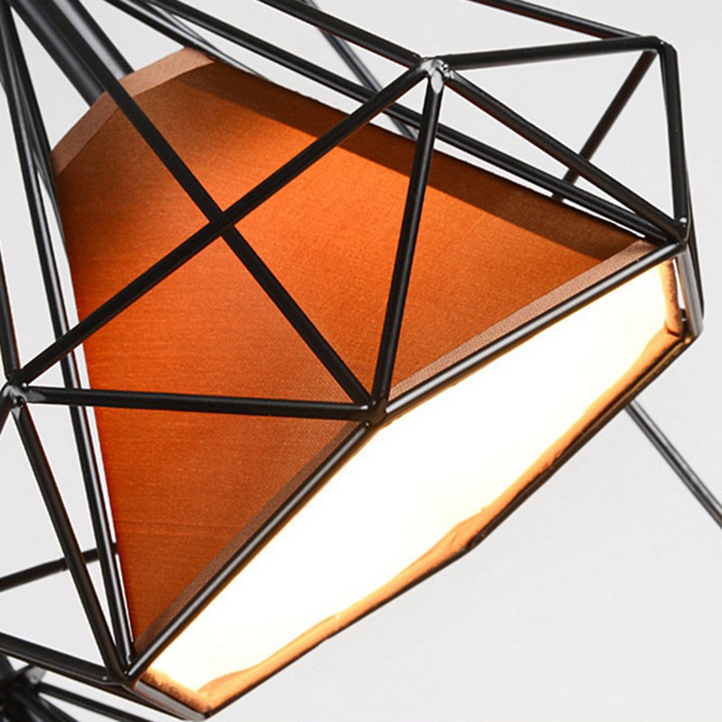 Lampada a monte semifulto diamante industriale a soffitto metallico per la camera da letto