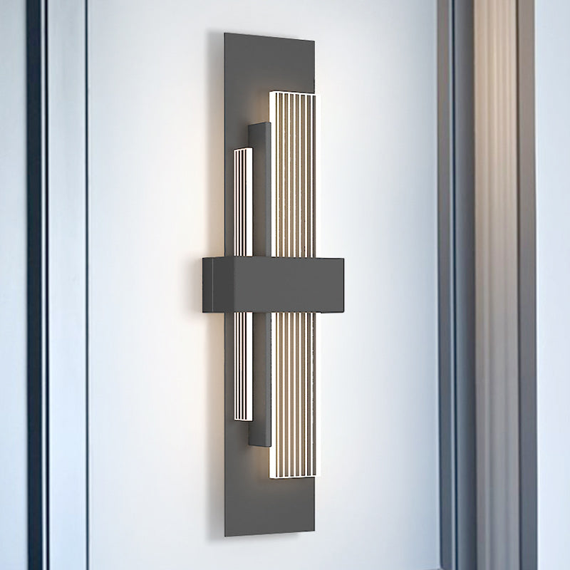 Luz de pared rectangular novedosa apliques modernas acrílico sala de estar LED luz montada de pared