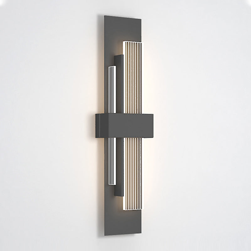 Luz de pared rectangular novedosa apliques modernas acrílico sala de estar LED luz montada de pared