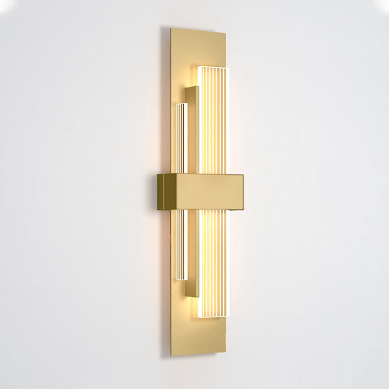 Luz de pared rectangular novedosa apliques modernas acrílico sala de estar LED luz montada de pared