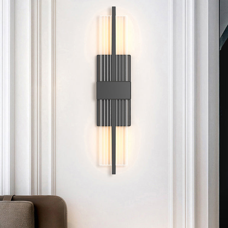 Luz de pared rectangular novedosa apliques modernas acrílico sala de estar LED luz montada de pared
