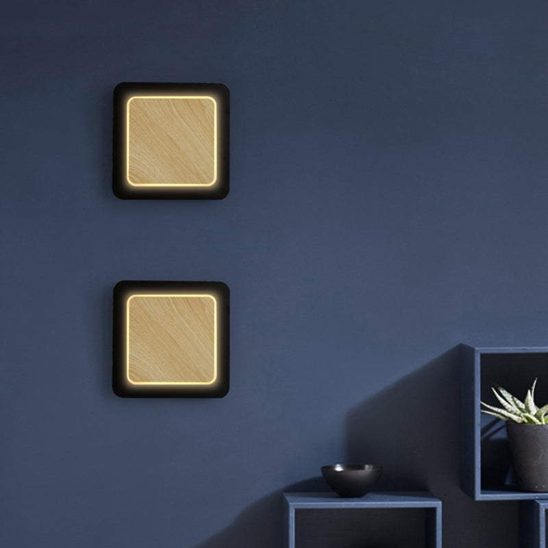 Finitura in legno Mobile sfumatura da muro da parete Minimalist LED SCONCE LUCE PER LAVOGLIA