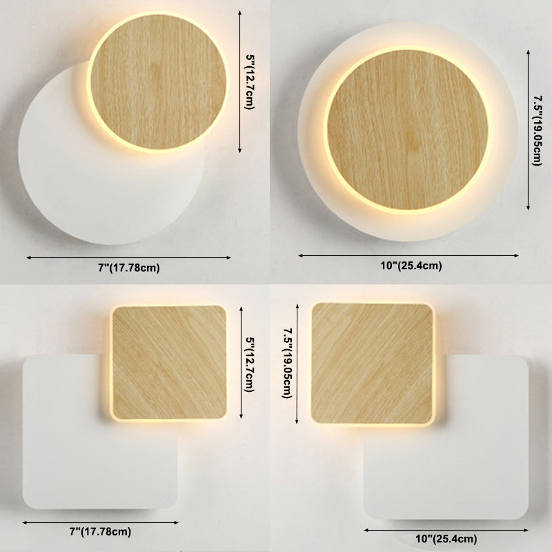 Finitura in legno Mobile sfumatura da muro da parete Minimalist LED SCONCE LUCE PER LAVOGLIA